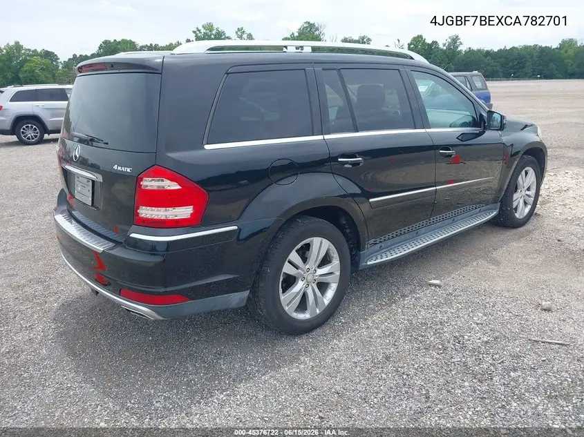 2012 Mercedes-Benz Gl 450 4Matic VIN: 4JGBF7BEXCA782701 Lot: 45376722