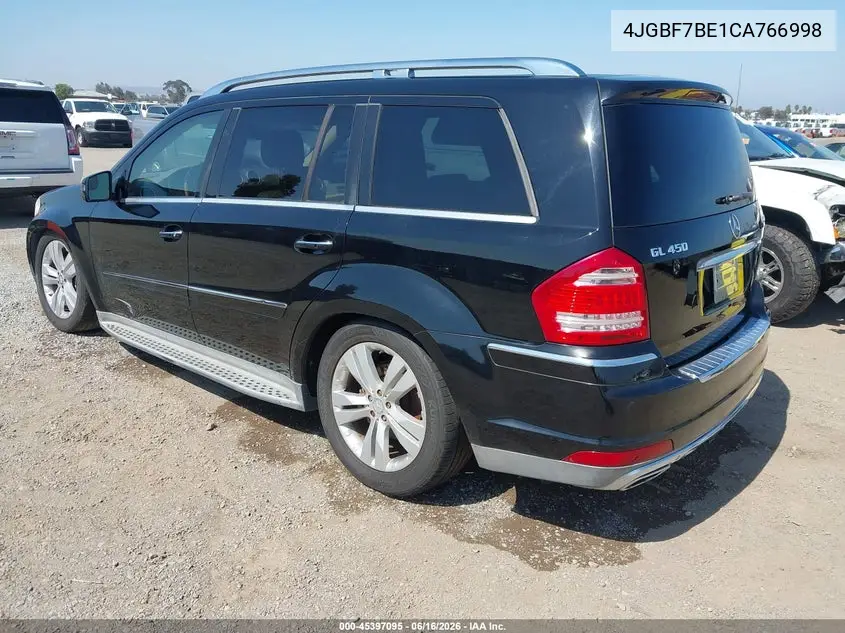 2012 Mercedes-Benz Gl 450 4Matic VIN: 4JGBF7BE1CA766998 Lot: 45397095