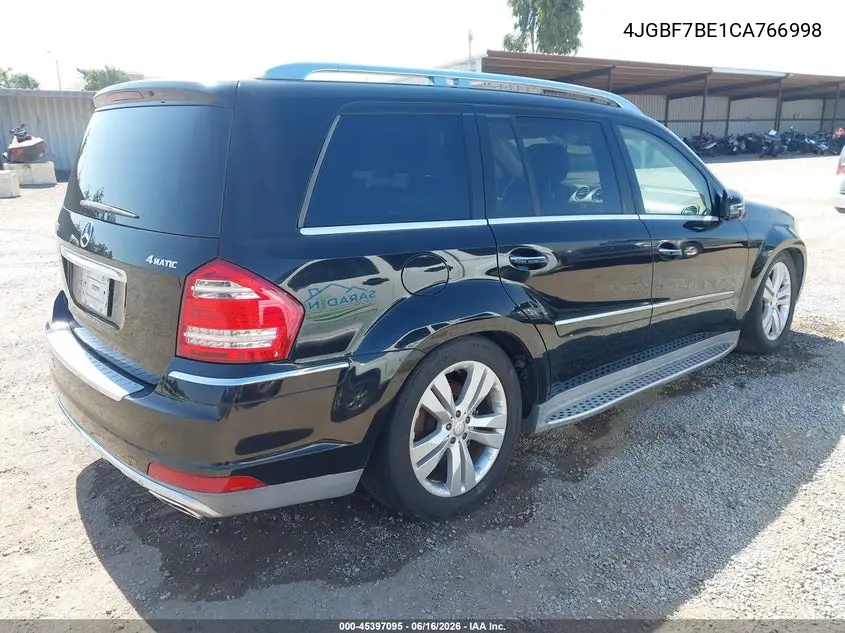 2012 Mercedes-Benz Gl 450 4Matic VIN: 4JGBF7BE1CA766998 Lot: 45397095