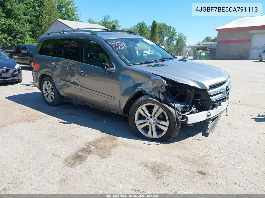 2012 Mercedes-Benz Gl 450 4Matic VIN: 4JGBF7BE5CA791113 Lot: 45457221