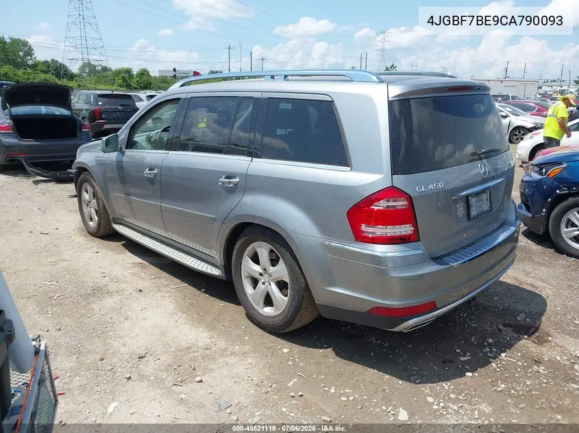2012 Mercedes-Benz Gl 450 4Matic VIN: 4JGBF7BE9CA790093 Lot: 45521118