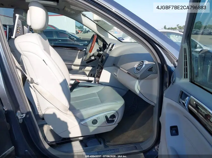 2012 Mercedes-Benz Gl 450 4Matic VIN: 4JGBF7BE2CA796883 Lot: 45543237