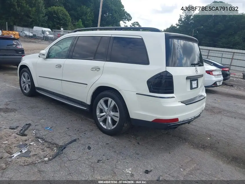 2012 Mercedes-Benz Gl 450 4Matic VIN: 4JGBF7BE5CA791032 Lot: 45551034