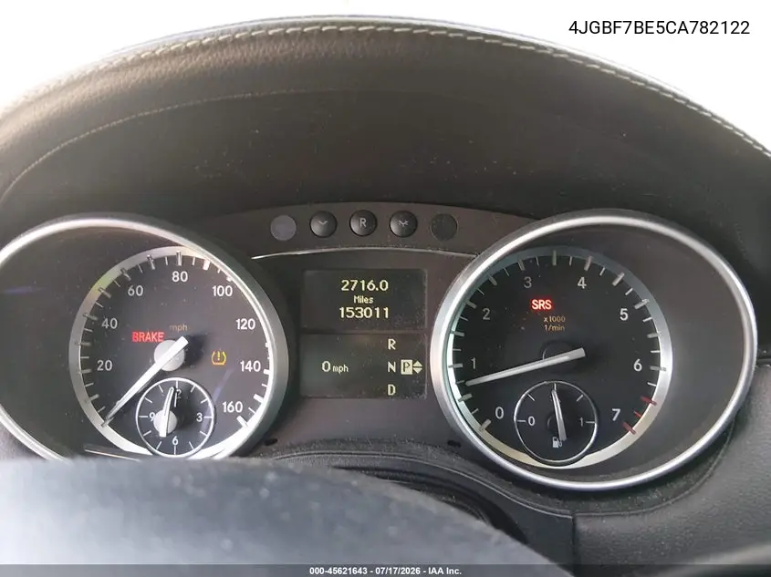 2012 Mercedes-Benz Gl 450 4Matic VIN: 4JGBF7BE5CA782122 Lot: 45621643