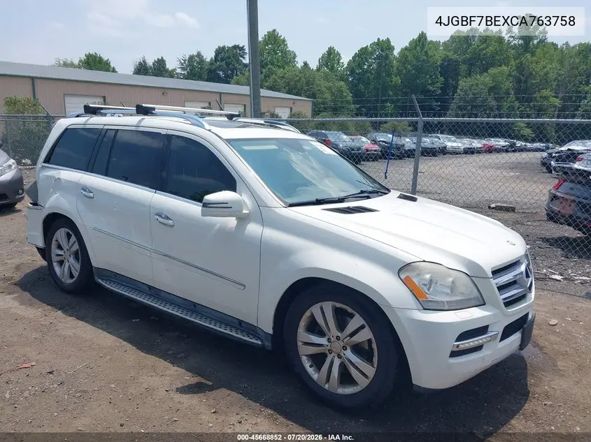 2012 Mercedes-Benz Gl 450 4Matic VIN: 4JGBF7BEXCA763758 Lot: 45668852