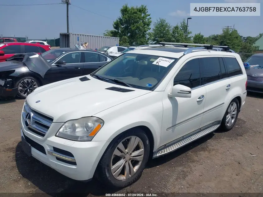 2012 Mercedes-Benz Gl 450 4Matic VIN: 4JGBF7BEXCA763758 Lot: 45668852