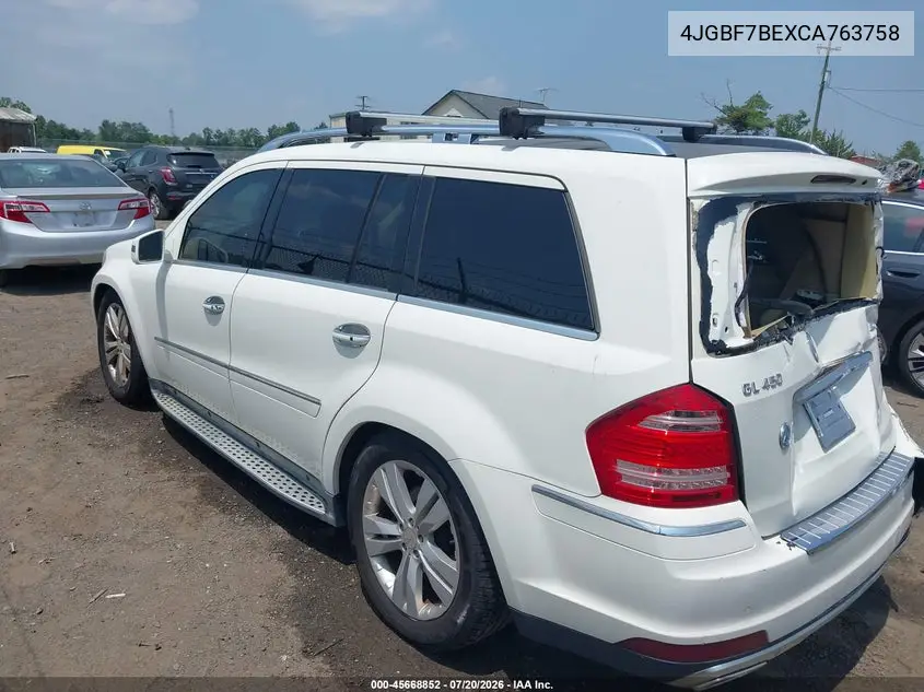 2012 Mercedes-Benz Gl 450 4Matic VIN: 4JGBF7BEXCA763758 Lot: 45668852