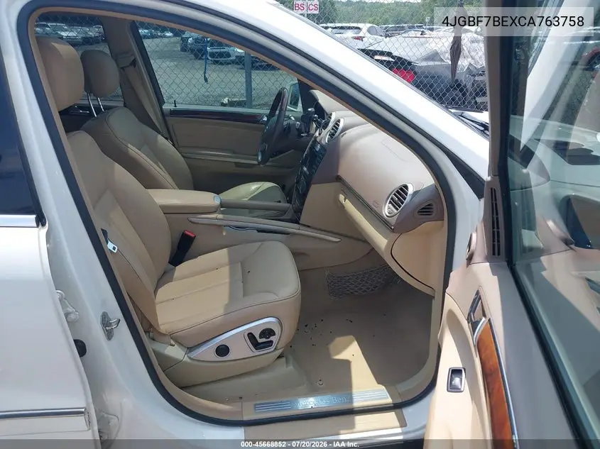 2012 Mercedes-Benz Gl 450 4Matic VIN: 4JGBF7BEXCA763758 Lot: 45668852