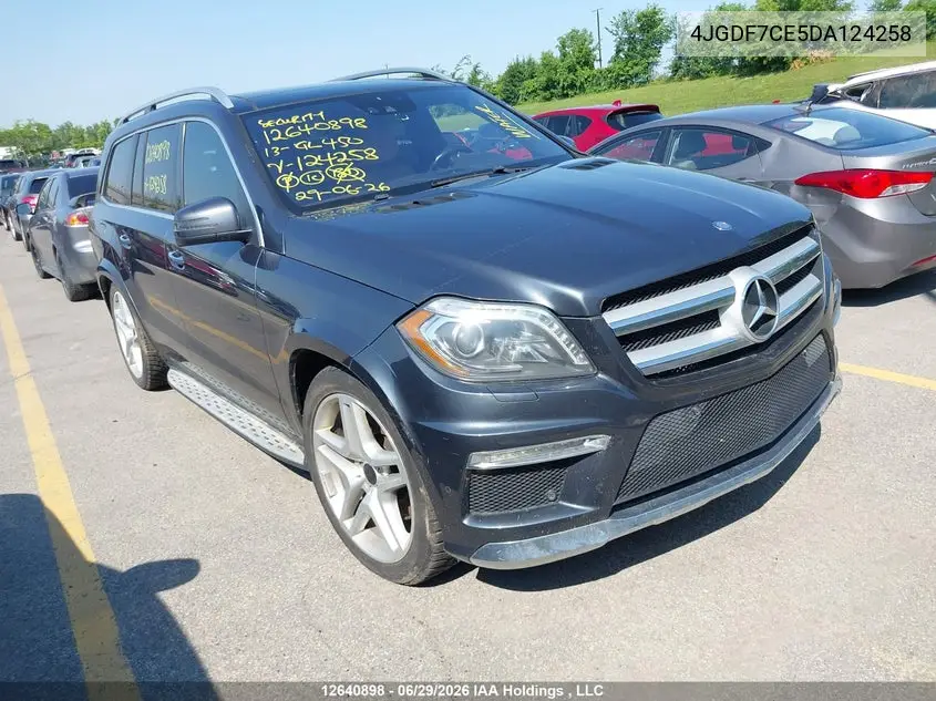 2013 Mercedes-Benz Gl 450 4Matic VIN: 4JGDF7CE5DA124258 Lot: 12640898