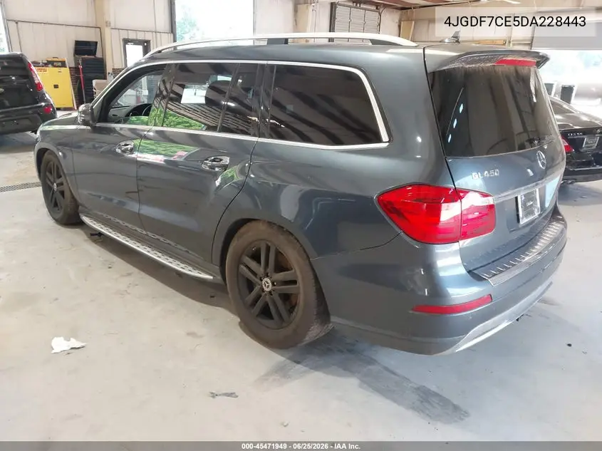 2013 Mercedes-Benz Gl 450 4Matic VIN: 4JGDF7CE5DA228443 Lot: 45471949