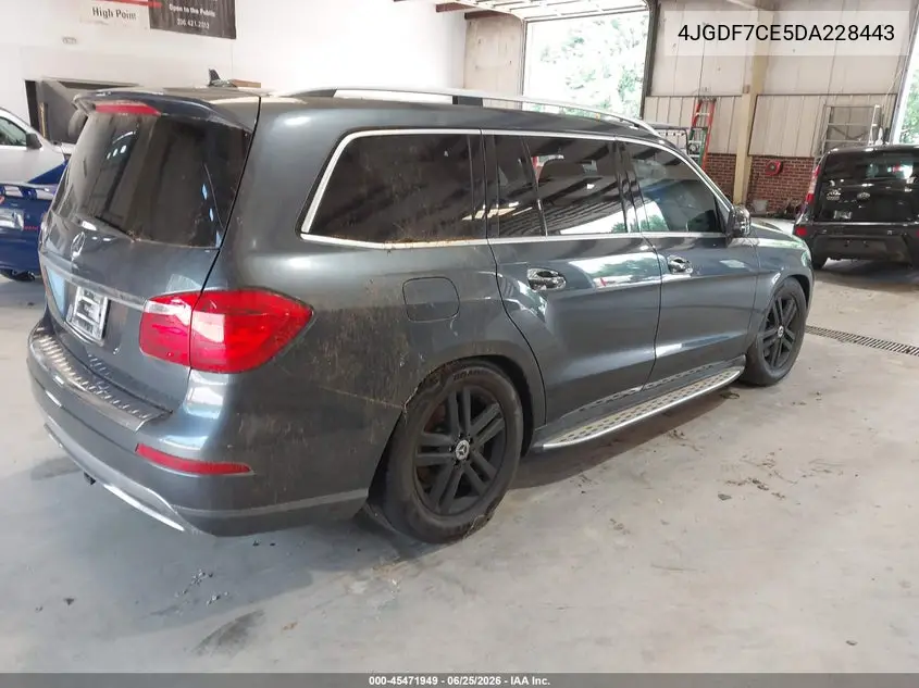 2013 Mercedes-Benz Gl 450 4Matic VIN: 4JGDF7CE5DA228443 Lot: 45471949