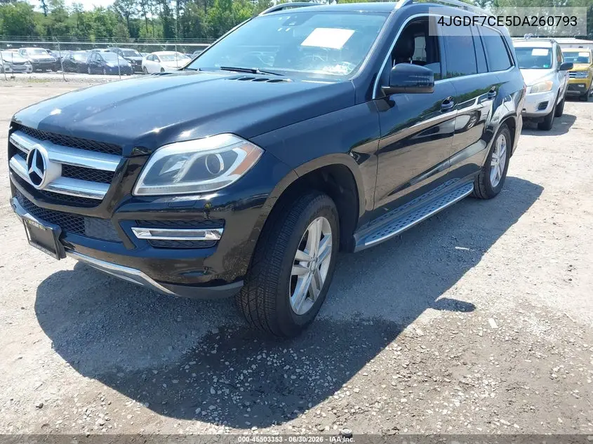 2013 Mercedes-Benz Gl 450 4Matic VIN: 4JGDF7CE5DA260793 Lot: 45503353