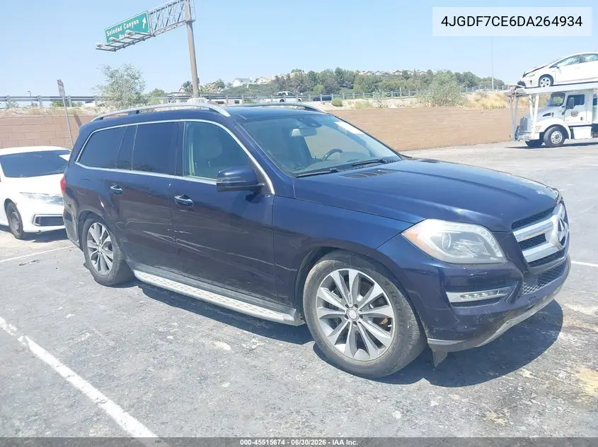 2013 Mercedes-Benz Gl 450 4Matic VIN: 4JGDF7CE6DA264934 Lot: 45515674