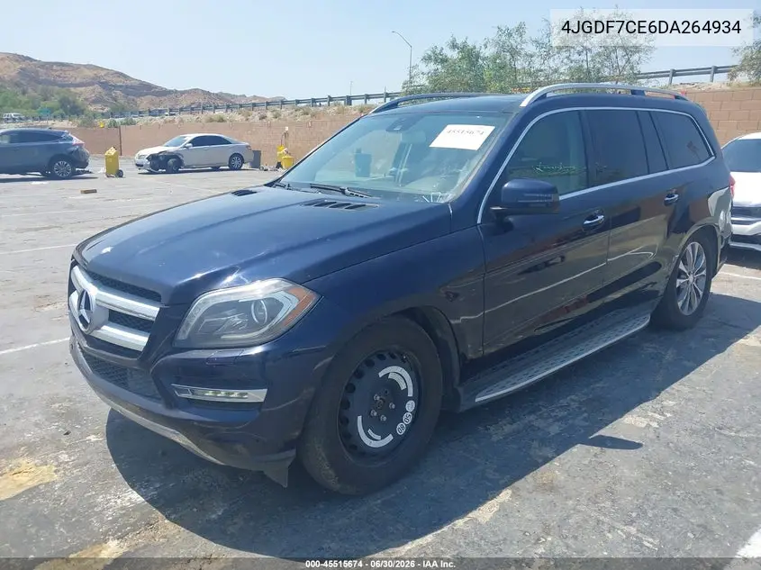 2013 Mercedes-Benz Gl 450 4Matic VIN: 4JGDF7CE6DA264934 Lot: 45515674
