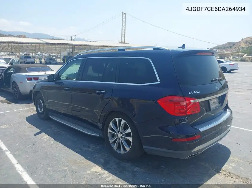 2013 Mercedes-Benz Gl 450 4Matic VIN: 4JGDF7CE6DA264934 Lot: 45515674