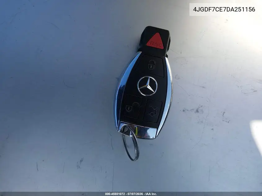 2013 Mercedes-Benz Gl 450 4Matic VIN: 4JGDF7CE7DA251156 Lot: 45551072