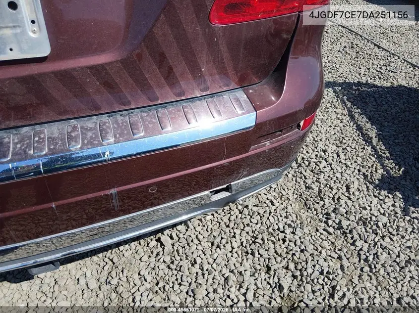 2013 Mercedes-Benz Gl 450 4Matic VIN: 4JGDF7CE7DA251156 Lot: 45551072