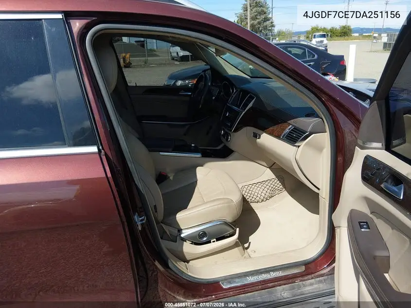 2013 Mercedes-Benz Gl 450 4Matic VIN: 4JGDF7CE7DA251156 Lot: 45551072