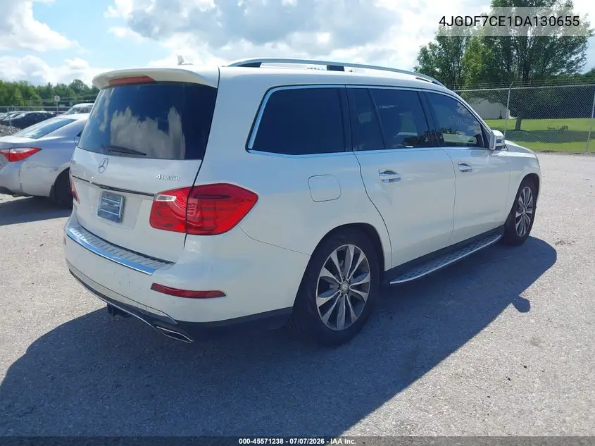 2013 Mercedes-Benz Gl 450 4Matic VIN: 4JGDF7CE1DA130655 Lot: 45571238