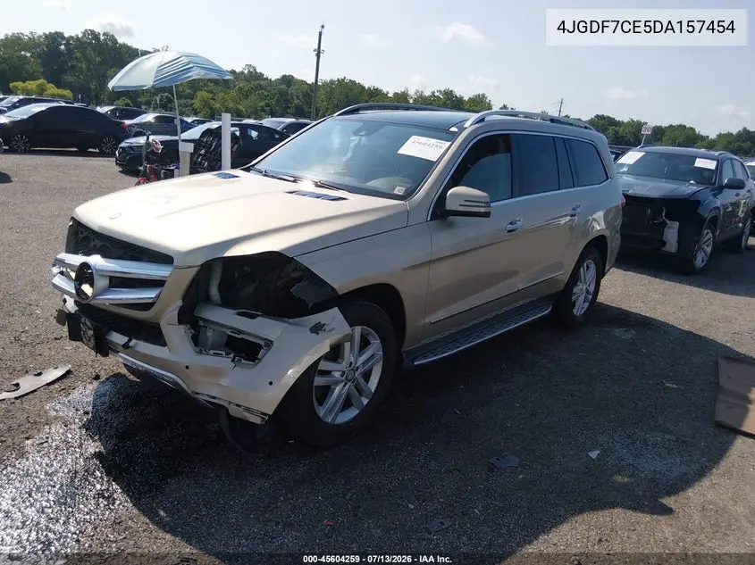 2013 Mercedes-Benz Gl 450 4Matic VIN: 4JGDF7CE5DA157454 Lot: 45604259