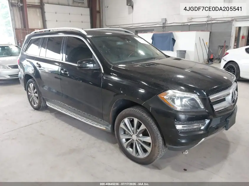 2013 Mercedes-Benz Gl 450 4Matic VIN: 4JGDF7CE0DA205541 Lot: 45645236