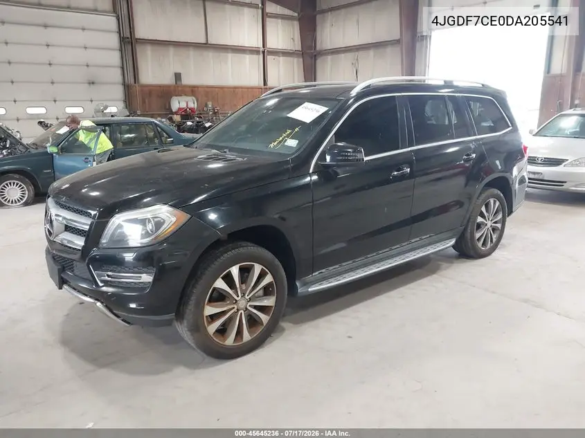 2013 Mercedes-Benz Gl 450 4Matic VIN: 4JGDF7CE0DA205541 Lot: 45645236