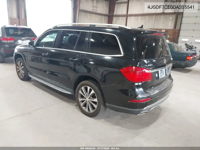 2013 Mercedes-Benz Gl 450 4Matic VIN: 4JGDF7CE0DA205541 Lot: 45645236