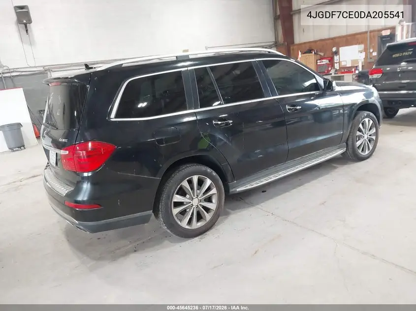 2013 Mercedes-Benz Gl 450 4Matic VIN: 4JGDF7CE0DA205541 Lot: 45645236
