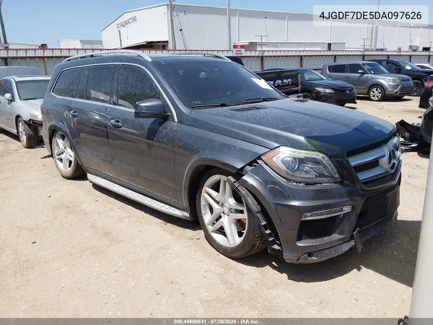 2013 Mercedes-Benz Gl 550 4Matic VIN: 4JGDF7DE5DA097626 Lot: 45660531