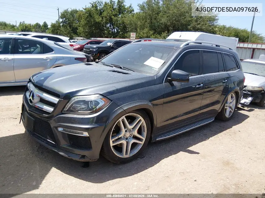 2013 Mercedes-Benz Gl 550 4Matic VIN: 4JGDF7DE5DA097626 Lot: 45660531