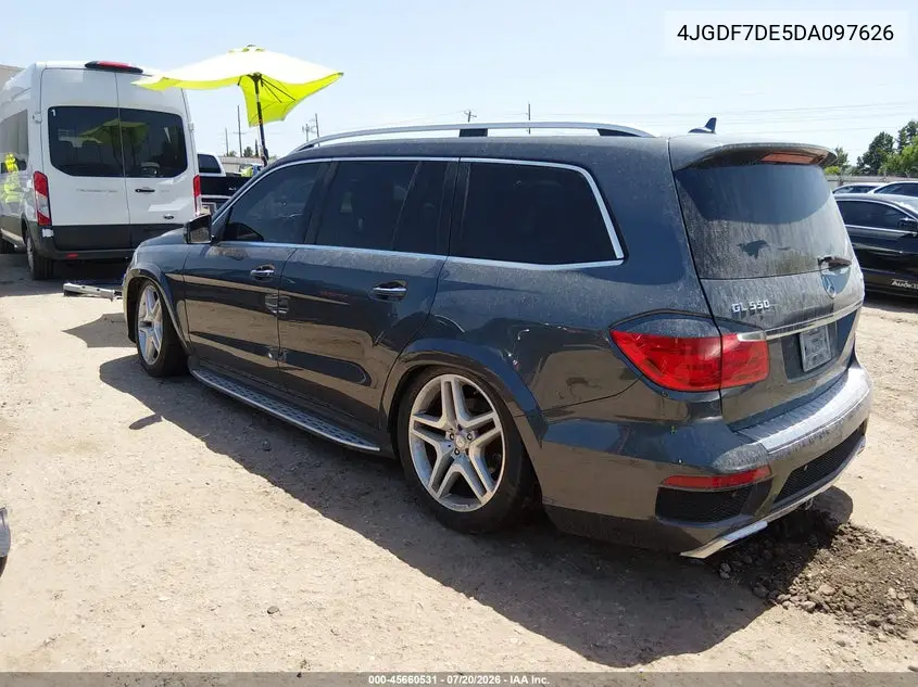 2013 Mercedes-Benz Gl 550 4Matic VIN: 4JGDF7DE5DA097626 Lot: 45660531