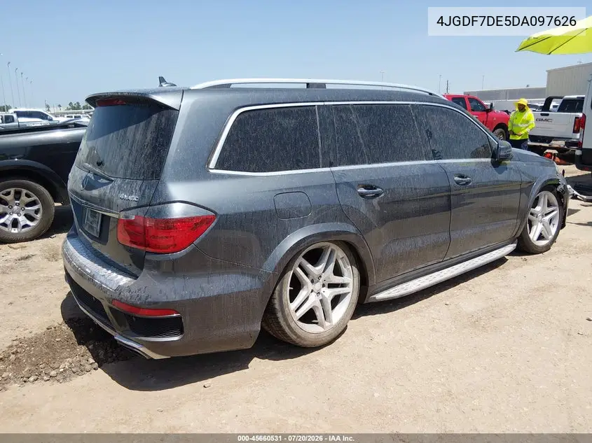 2013 Mercedes-Benz Gl 550 4Matic VIN: 4JGDF7DE5DA097626 Lot: 45660531