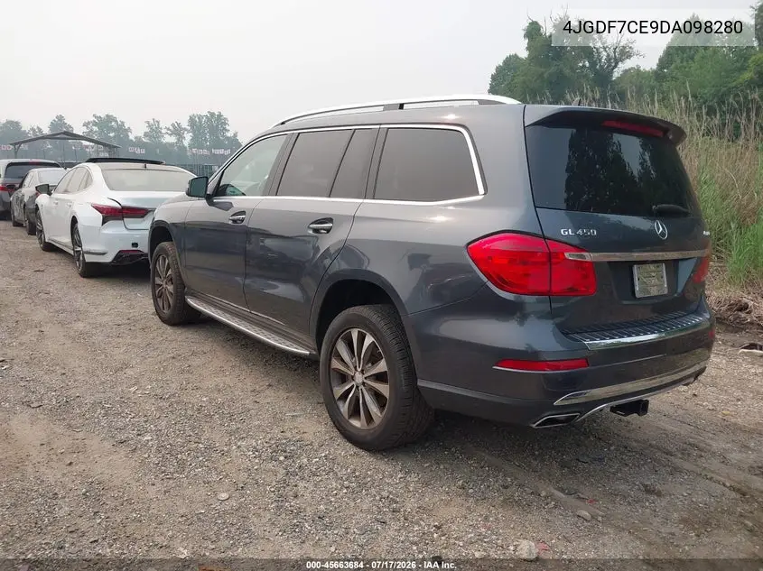 2013 Mercedes-Benz Gl 450 4Matic VIN: 4JGDF7CE9DA098280 Lot: 45663684