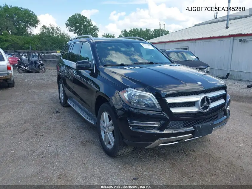 2014 Mercedes-Benz Gl 450 4Matic VIN: 4JGDF7CE5EA345280 Lot: 45279100