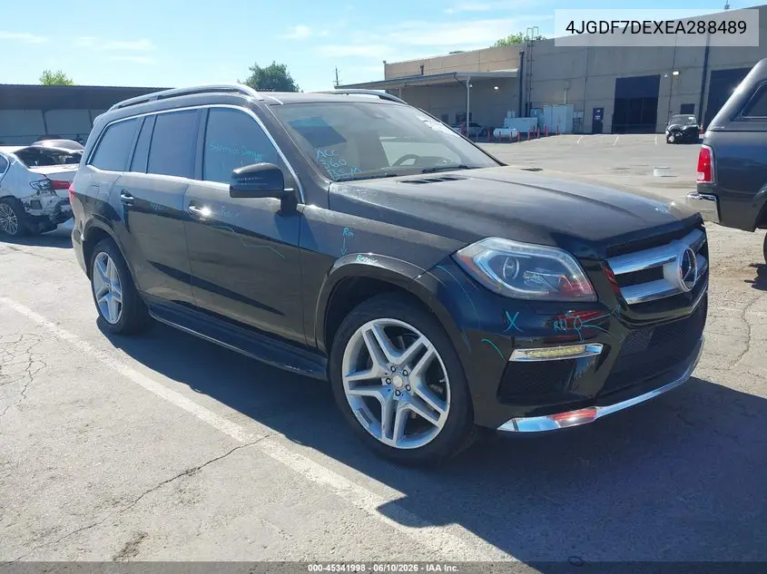 2014 Mercedes-Benz Gl 550 4Matic VIN: 4JGDF7DEXEA288489 Lot: 45341998