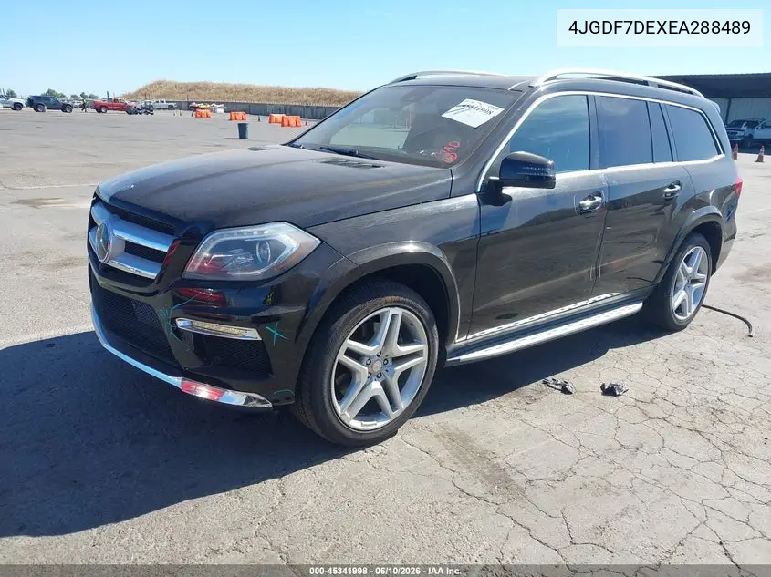 2014 Mercedes-Benz Gl 550 4Matic VIN: 4JGDF7DEXEA288489 Lot: 45341998