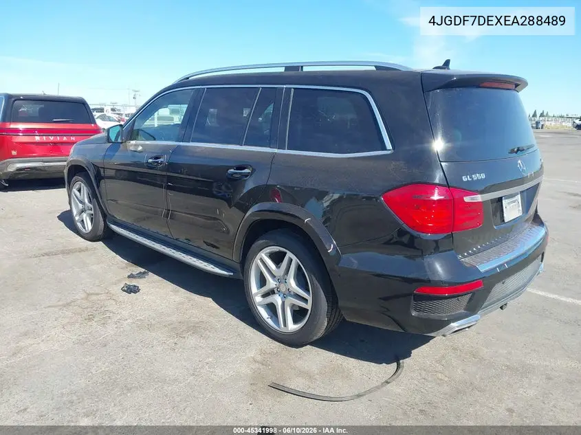 2014 Mercedes-Benz Gl 550 4Matic VIN: 4JGDF7DEXEA288489 Lot: 45341998