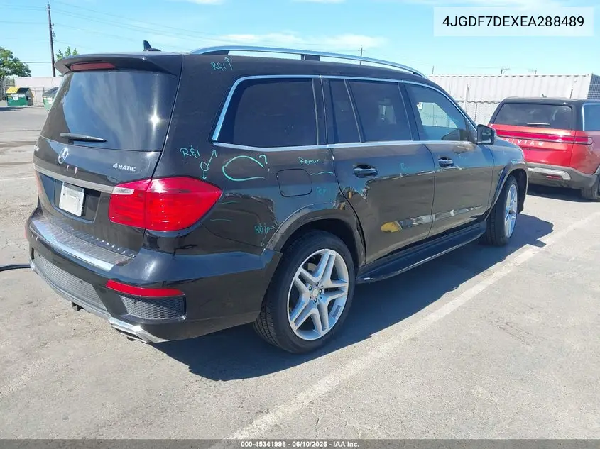2014 Mercedes-Benz Gl 550 4Matic VIN: 4JGDF7DEXEA288489 Lot: 45341998