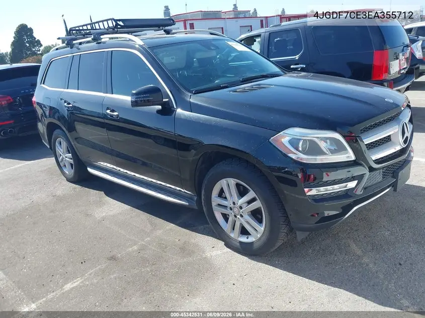 2014 Mercedes-Benz Gl 450 4Matic VIN: 4JGDF7CE3EA355712 Lot: 45342531