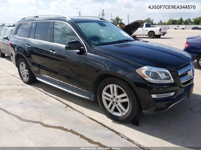 2014 Mercedes-Benz Gl 450 4Matic VIN: 4JGDF7CE9EA344570 Lot: 45441828