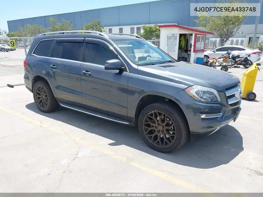 2014 Mercedes-Benz Gl 450 4Matic VIN: 4JGDF7CE9EA433748 Lot: 45529731