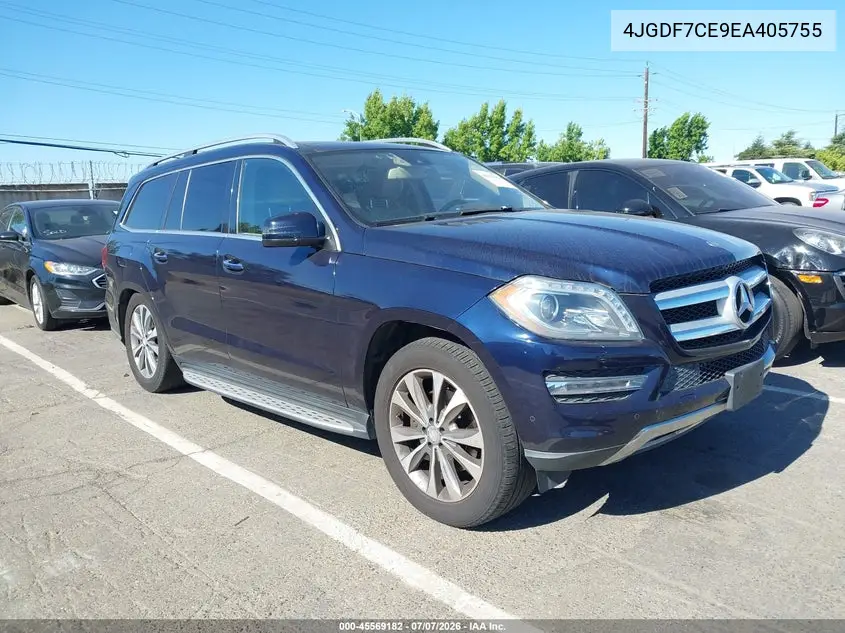 2014 Mercedes-Benz Gl 450 4Matic VIN: 4JGDF7CE9EA405755 Lot: 45569182