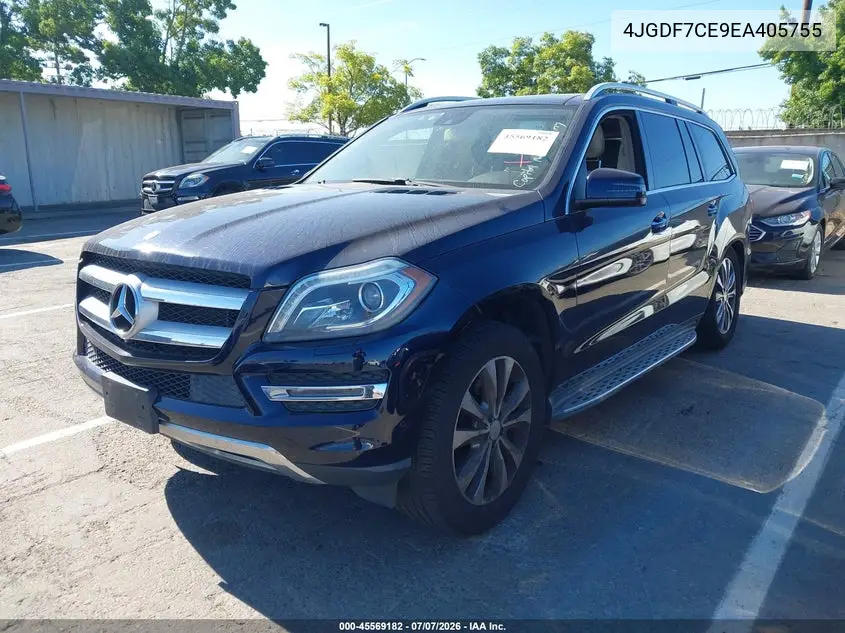 2014 Mercedes-Benz Gl 450 4Matic VIN: 4JGDF7CE9EA405755 Lot: 45569182