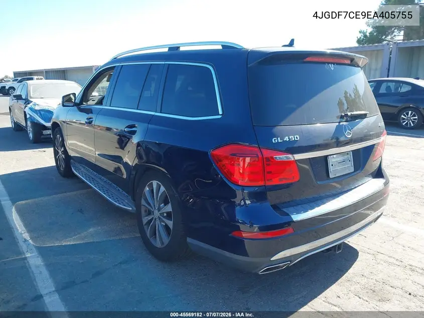 2014 Mercedes-Benz Gl 450 4Matic VIN: 4JGDF7CE9EA405755 Lot: 45569182