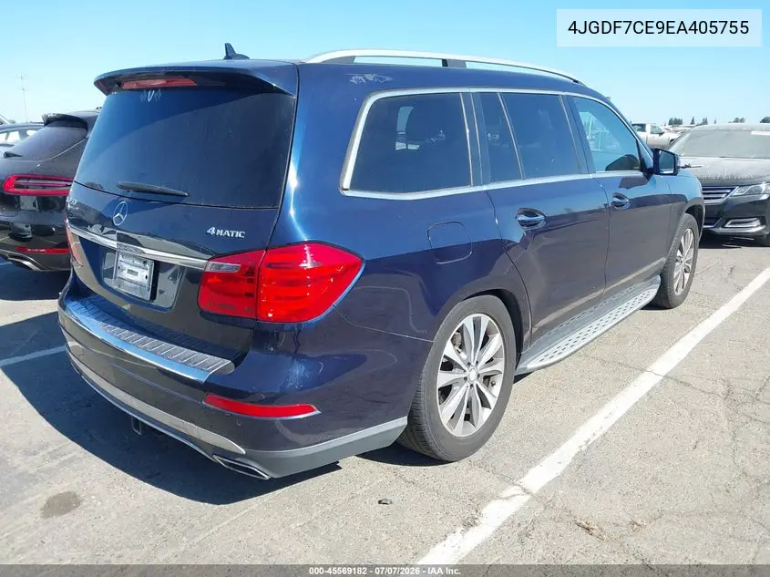 2014 Mercedes-Benz Gl 450 4Matic VIN: 4JGDF7CE9EA405755 Lot: 45569182
