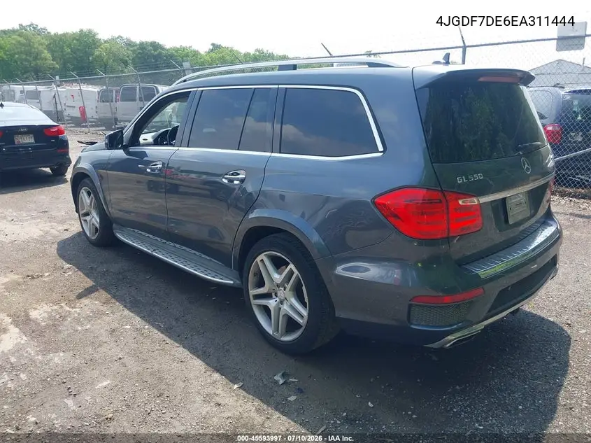 2014 Mercedes-Benz Gl 550 4Matic VIN: 4JGDF7DE6EA311444 Lot: 45593997