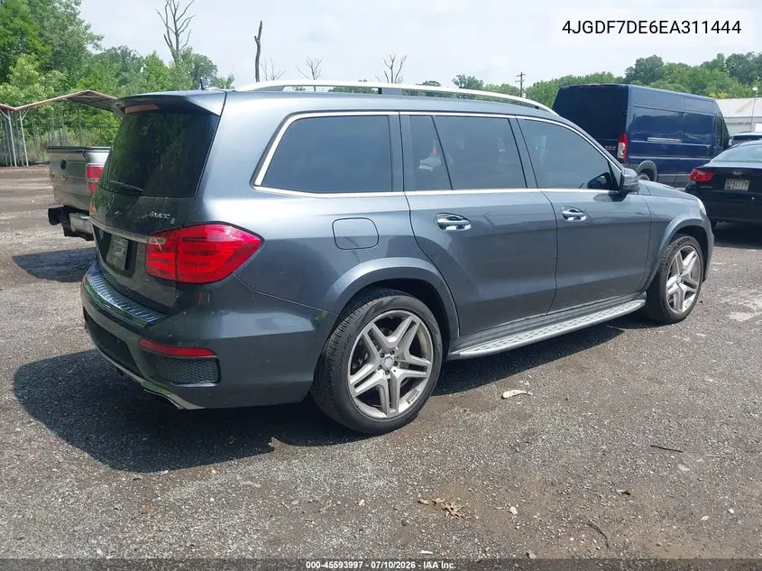 2014 Mercedes-Benz Gl 550 4Matic VIN: 4JGDF7DE6EA311444 Lot: 45593997