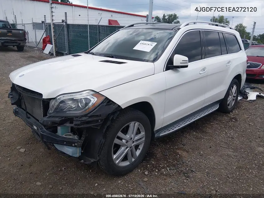 2014 Mercedes-Benz Gl 450 4Matic VIN: 4JGDF7CE1EA272120 Lot: 45602876