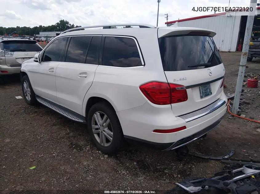 2014 Mercedes-Benz Gl 450 4Matic VIN: 4JGDF7CE1EA272120 Lot: 45602876