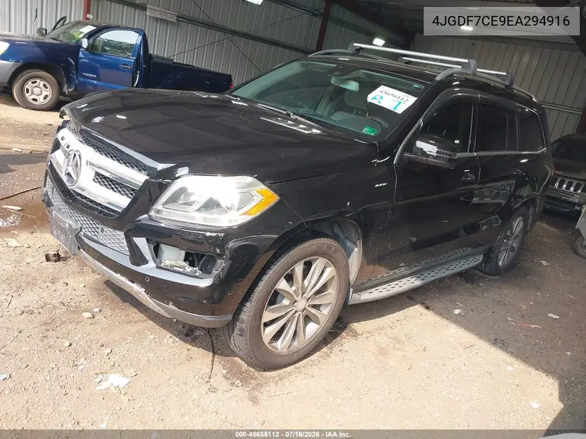 2014 Mercedes-Benz Gl 450 4Matic VIN: 4JGDF7CE9EA294916 Lot: 45656112